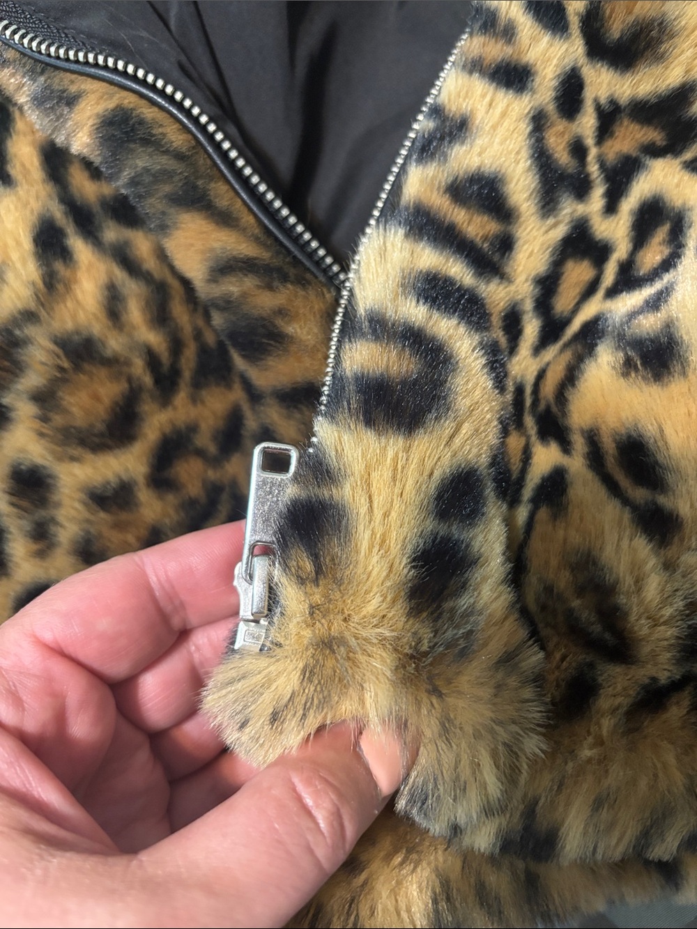 Zara Jacket Faux Fur Leopard Print Size S TRF Collection - Picture 3 of 11